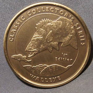 Vintage In-Fisherman Collector Coin First Edition Walleye - Picture 1 of 2