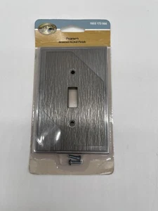 Cubierta de interruptor de palanca Hampton Bay, Pearson, acabado de níquel cepillado - PALANCA - Imagen 1 de 2