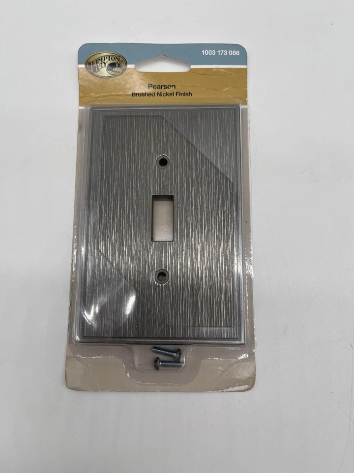 Hampton Bay Toggle Switch Cover, Pearson, Brushed Nickel Finish -  TOGGLE - Image 1 of 1