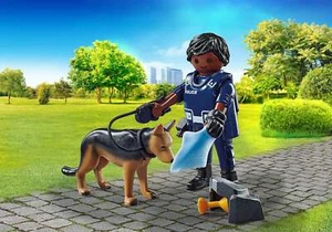 Playmobil Policeman with Sniffer Dog, #PMB71162 - Picture 1 of 3