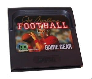 Cartucho de videojuego Joe Montana 1991 de fútbol americano Sega Game Gear vintage - Imagen 1 de 2
