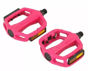 NEW! ABSOLUTE 505 BICYCLE ALLOY PEDALS IN PINK COMPATIBLE WITH 9/16 CRANK. - Picture 1 of 1