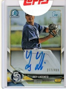 Bowman Chrome Joey Lucchesi 2018 refractor autógrafo automático/499 - Imagen 1 de 2