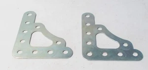 2 x Original Meccano Corner Gusset - zinc plate - (part 108) - Picture 1 of 1