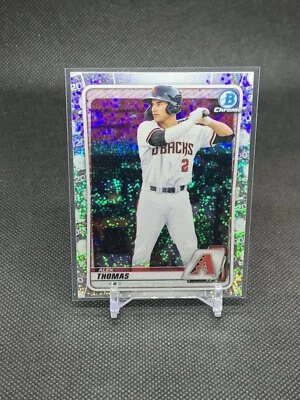 2020 Bowman Draft Alek Thomas BD-194 Speckle Refractor | Arizona Diamondbacks - Image 1 of 2