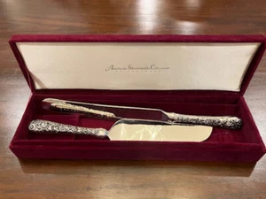 American Classic by Godinger - Vintage versilbertes Kuchenmesser & Tortenheber Set - Bild 1 von 5