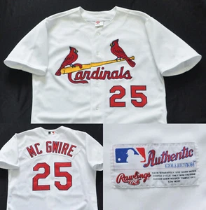 Mark McGwire St. Louis Cardinals Rawlings Jersey Authentic White Sewn Men 44 L - Picture 1 of 16