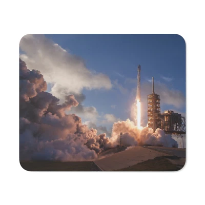 Rocketship Mousepad - 8x10 inch square mat - Rocket Space NASA - Image 1 of 3