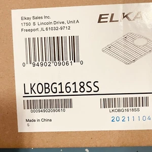 Rejilla de fregadero inferior de acero inoxidable Elkay LKOBG1618SS - Imagen 1 de 2