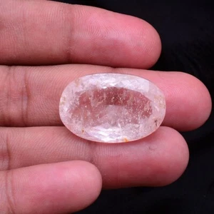 42,25 kt natürlicher Morganit 27 mm*18 mm Ovalschliff unbehandelt riesiger zertifizierter Edelstein - Bild 1 von 6