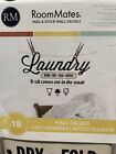 QUOTE: LAUNDRY wall stickers WASH DRY FOLD REPEAT 18 decals room decor clothes