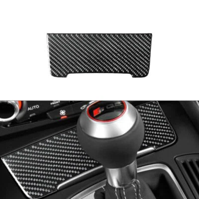 Caja de almacenamiento de fibra de carbono para Audi Q5 2009-2017 tapa de encendedor de cigarrillos embellecedor Foto 1 de 4