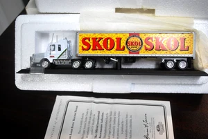 MATCHBOX SKOL LAGER BEER TRACTOR TRAILER 18 WHEELER DIE CAST 1/100 SCALE - Picture 1 of 2