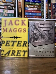 *Signed* Jack Maggs / The Tax Inspector - Peter Carey (1st edition 1st print) HC - Picture 1 of 12