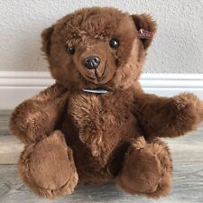 DanDee Special Touch Brown Bear Plush Stuffed Animal 14” Ear Tag Plastic Nose