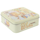  Holiday Cookie Tin Cookies Storage Container Square Box Decorate