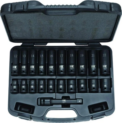 Japan NEW KAWASAKI TOOLS Impact Socket Set 21 Pieces KPT-IS422 - Image 1 of 4