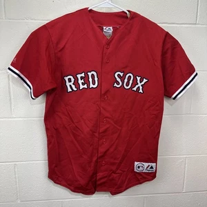 Camiseta de béisbol vintage Majestic Boston Red Sox roja para hombre talla grande MLB cosida - Imagen 1 de 18