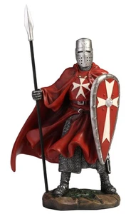 Maltese Knights Hospitaller Spear and Shield Figurine - Picture 1 of 7