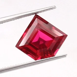 AAA Pentagon Shape 9.64 Ct Flawless Blood Red Mozambique Ruby Loose Gemstone - Picture 1 of 4