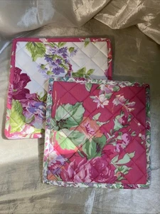 April Cornell Flowershop Topflappen 2er Set Neu mit Etikett - Bild 1 von 2
