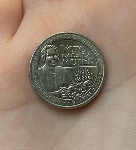 Rare! 2022 P Voto Para La Mujer Quarter Coin- Letter Error “In Cod We Trust” - Picture 1 of 2