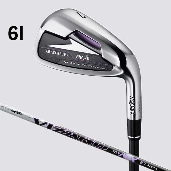 HONMA BERES NX Women's Iron 6I 27 VIZARD NX 37 Ladies Flex Carbon RH - Image 1 of 4