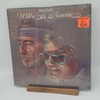 NEW SEALED RONNIE MILSAP & WILLIE NELSON BALLADS COUNTRY RECORD ALBUM VINYL LP  - Image 1 of 4