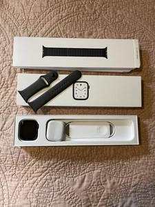 Apple Watch Series 7 Space Black Titanium 45mm Cellular + GPS Unlocked - Picture 1 of 7