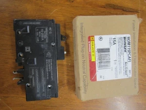 SQUARE D HOMELINE 1-HOM115PCAFI 15A 1- HOM120PCAFI 20 AFCI Circuit Breaker - Picture 1 of 8
