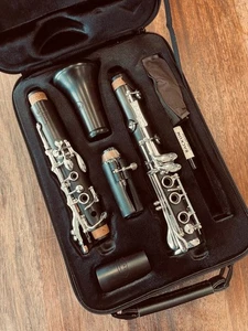 New BACKUN Bb CLARINET - BETA in GRENADILLE WOOD Silver Plated Keys - Ships FREE - Picture 1 of 13