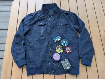 MST3K Costume Tour Ween Charm jacket NEW size S in "Mike Nelson Blue" + patches - Image 1 of 4