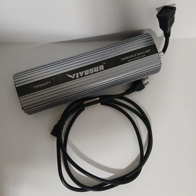 VIVOSUN 1000WATT DIMMABLE BALLAST  With Power Supply Cord Cable - Image 1 of 4