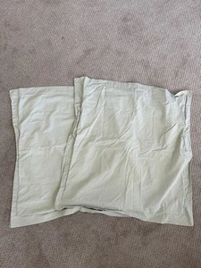 RH Restoration Hardware 100% Cotton Light Green - (3) - EURO SHAMS - Picture 1 of 2