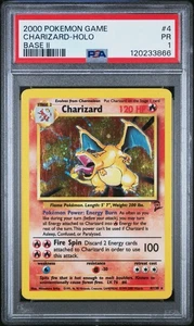 Charizard 004/130 Base Set 2 Holo Pr PSA 1 - Imagen 1 de 2