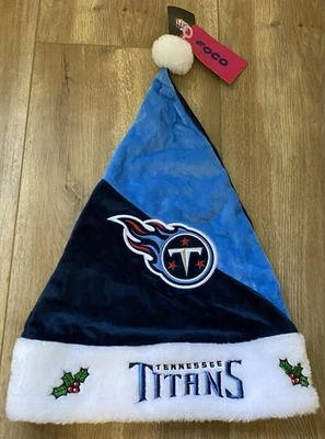 ¡Nuevo con etiquetas! Tennessee Titans Santa Sombrero Gorra Fútbol Navidad Foto 1 de 2