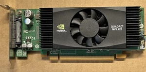 nVidia Quadro NVS420 512mb Quad PCI-E Video Card 0H995J NVS 420 - Picture 1 of 4