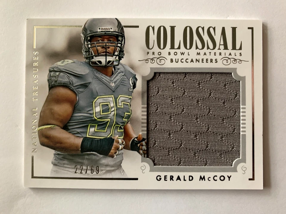 GERALD McCOY COLOSSAL PRO BOWL PATCH /69   2014 NATIONAL TREASURES BUCS #CPB-GM - Image 1 of 2
