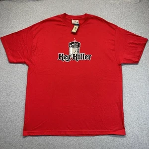 Steve & Barry’s Keg Killer T-Shirt Men’s 2XL Red NWT Graphic College Humor Tee - Picture 1 of 9