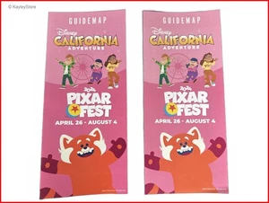 2x Disney California Adventure Pixar Fest JULY 2024 Guide Maps Rare Limited MINT - Picture 1 of 5