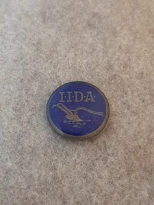 Vintage Celluloid Pinback Button Pin Agriculture Farmer Farming I.I.D.A. - Imagen 1 de 4