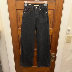 Levi's Gr. 23 A6081-0001 Ribcage Wide Leg Damen Jeans Black Wash - Bild 1 von 15