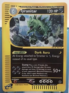 Pokemon Tyranitar Expedition Reverse Holo 66/165 Rare NM/LP Near Mint/Light Play - Picture 1 of 18