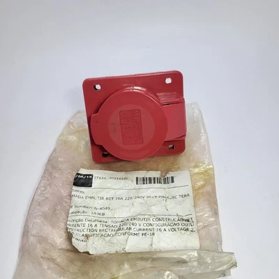 Laptron 414 16A 3P+E Weatherproof Socket 380-415VAC 6H IP44 IEC309-2 (5 Pcs Lot) - Image 1 of 4