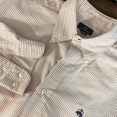 Brooks Brothers 346 Supima OCBD Button Down Shirt M Red Bengal EUC - Image 1 of 4