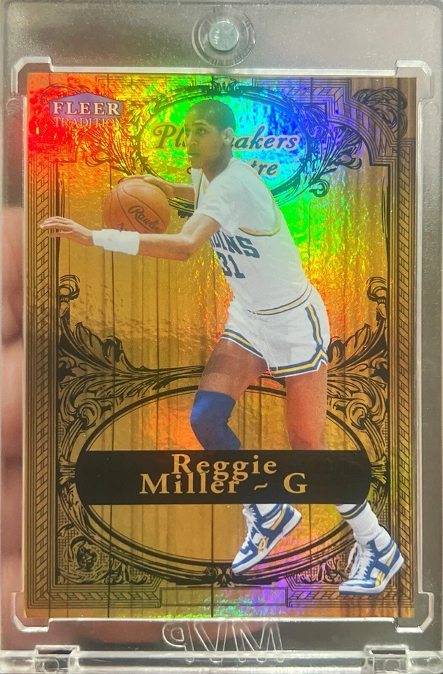 2012-13 Fleer Retro Reggie Miller Playmakers Theater Holo Insert Card #7 SP /100 - Image 1 of 1
