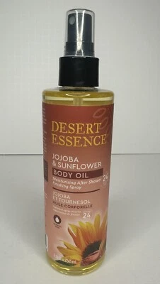 Desert Essence Jojoba & Sunflower Body Oil 8.28 FL OZ, NEW - Image 1 of 4