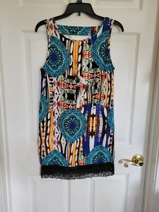 Ladies Colorful Shift Dress, sz Small, by BlueTique - Picture 1 of 2
