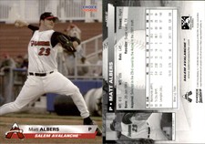 Matt Albers 2005 Choice Salem Avalanche #02 Card *AutographDen*