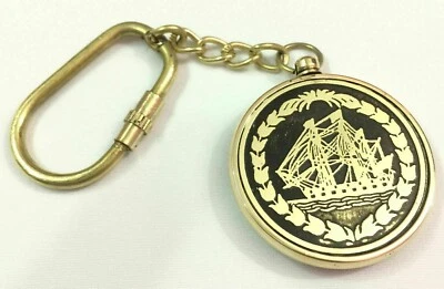 Vintage Nautical 50 Years Perpetual Calendar Keychain Brass Keychain  FLIS - Imagem 1 de 4
